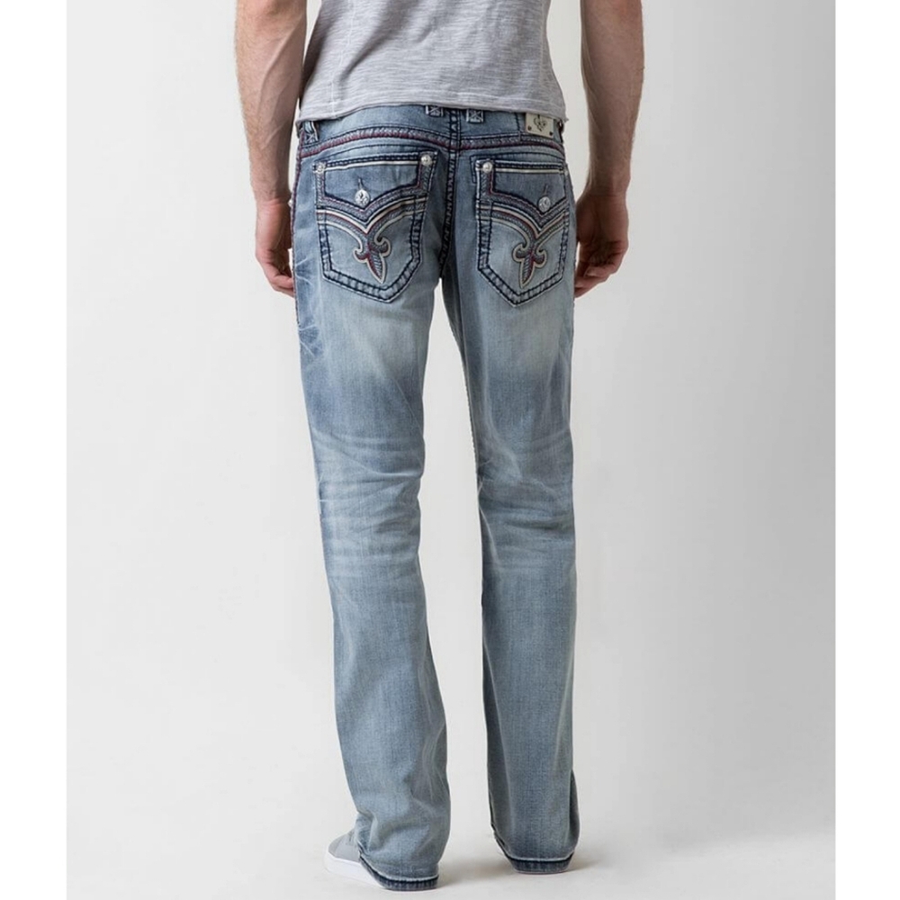🆕️Rock Revival Kolby Straight Stretch Jean Men's Western Streetwear Size 38 Y2K
